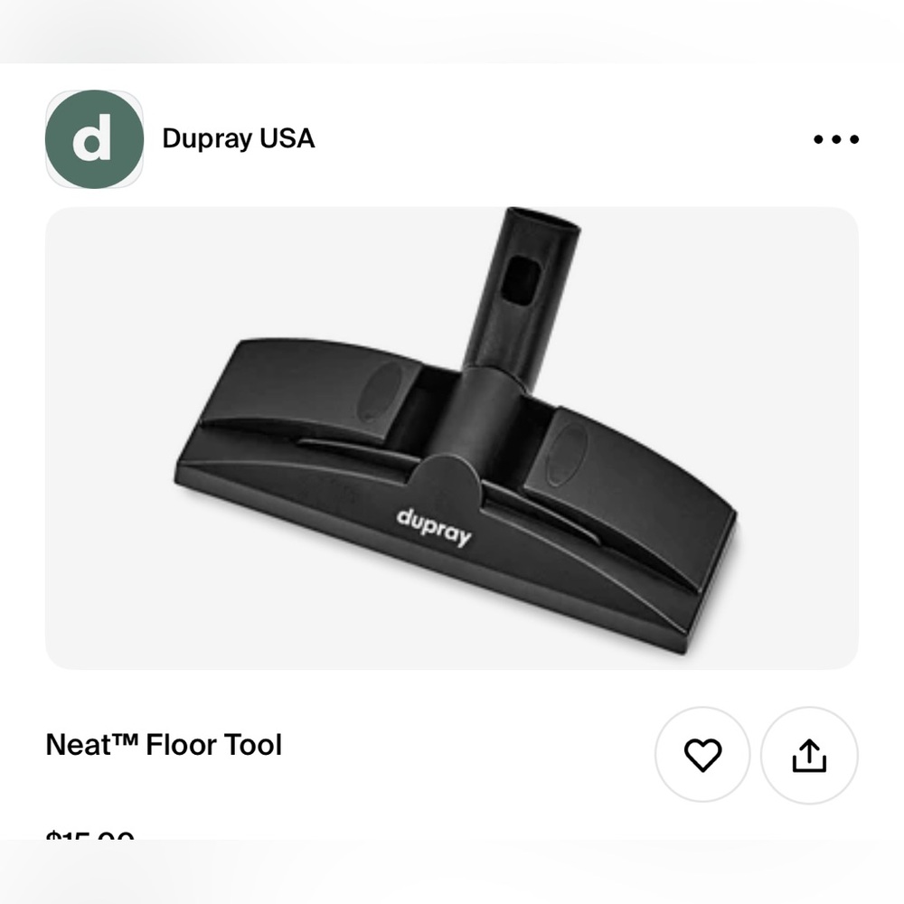 Dupray Neat Floor Tool in Black